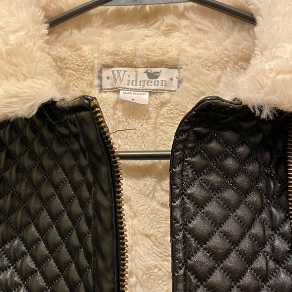 Widgeon Black Faux Leather Jacket - Picture 6 of 6